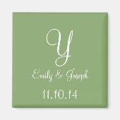 Asparagus Cute Monochromatic Magneet (Voorkant)