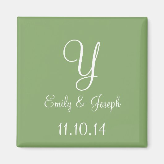 Asparagus Cute Monochromatic Magneet (Voorkant)