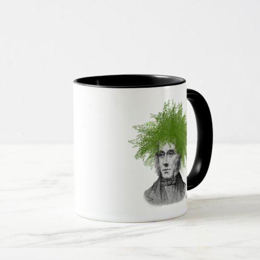 Asparagus Fern Head Plant Mok (Voorkant rechts)