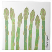 Asparagus keramische tegel tegeltje (Voorkant)
