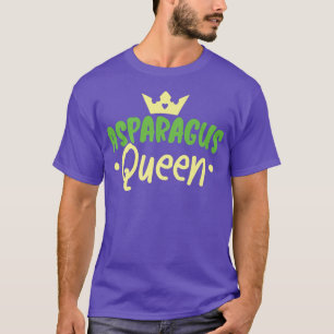 Asparagus Koningin Tuin Groente Vegetarisch Vegan T-shirt