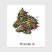 Asparagus Moordenaar — Grappige Groente Stille Nin Sticker (Vel)