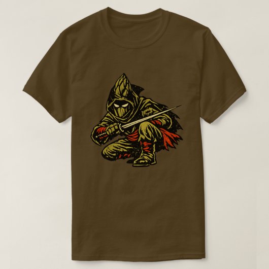 Asparagus Moordenaar — Grappige Groente Stille Nin T-shirt (Design voorkant)