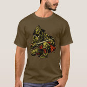 Asparagus Moordenaar — Grappige Groente Stille Nin T-shirt (Voorkant)