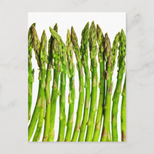 Asparagus on White  - groenten Briefkaart