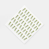 Asparagus ontwerp papieren servet (Hoek)