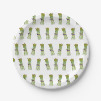 Asparagus ontwerppapieren borden papieren bordje