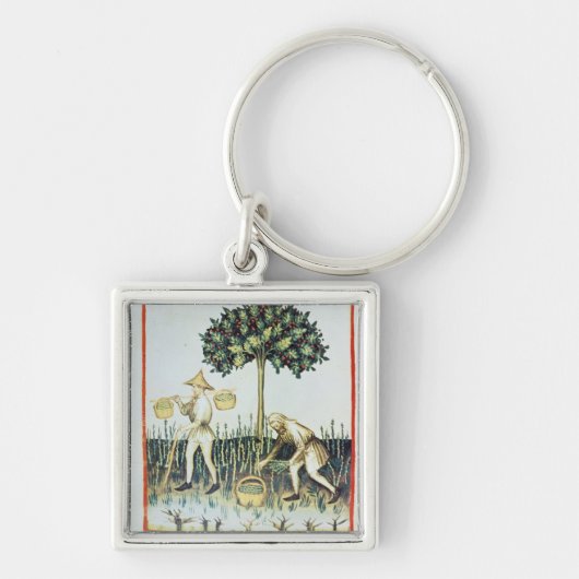 Asparagus Pickers, 13de eeuw Sleutelhanger (Voorkant)