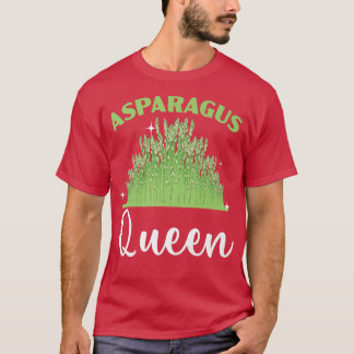 Asparagus Queen Vegan Vegetable Vegetarian T-shirt