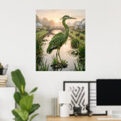 Asparagus Reiger Kanaal Poster (Thuiskantoor)