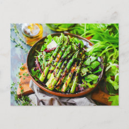 Asparagus Salad with Mixed Greens Feestdagenkaart