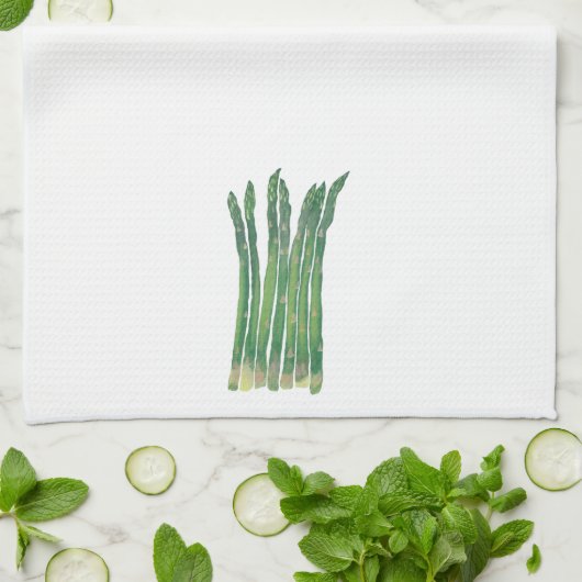 Asparagus Spears Green Accent Kitchen Towels Theedoek (Gevouwen)