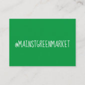 Asparagus Spears van de boerenmarkt Visitekaartje (Achterkant)