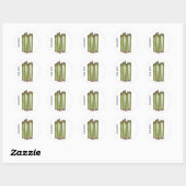 Asparagus Spears Vegetable Lover Veggies Ronde Sticker (Vel)