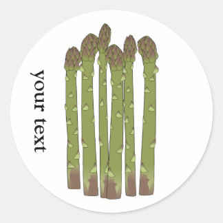 Asparagus Spears Vegetable Lover Veggies Ronde Sticker