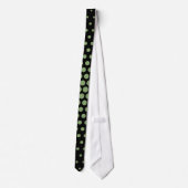 Asparagus Techno Stippen Modern Black Stropdas (Achterkant)