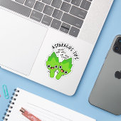 Asparagus Tips Funny Veggie Pun Sticker (Laptop met iPhone)