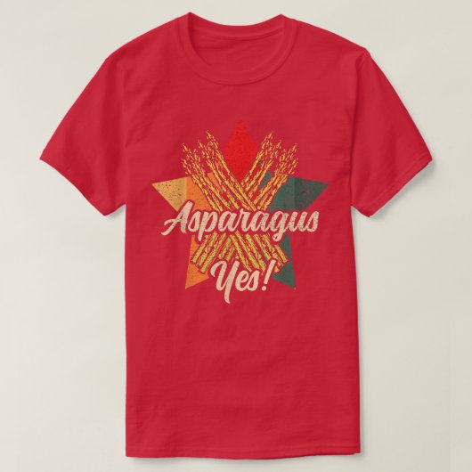 Asparagus Yes Funny Vegetable Gardener T-Shirt (Design voorkant)