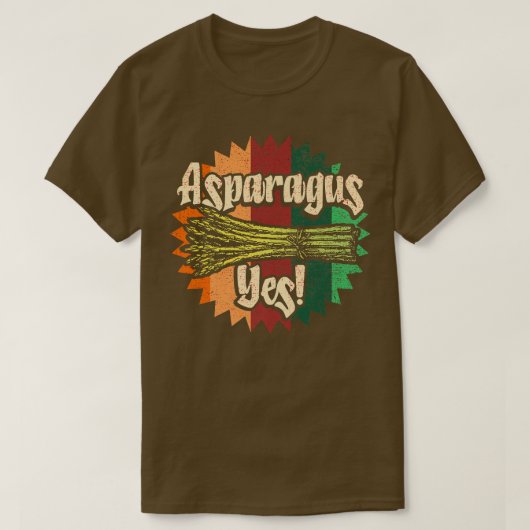 Asparagus Yes Funny Vegetable Gardener T-shirt (Design voorkant)