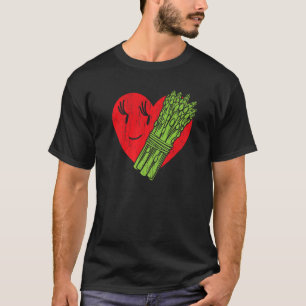 Asparges Hart Tuingemak Groente Vegetarisch Vegani T-shirt