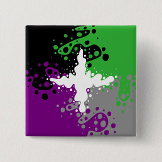 Aspec Fluid Vierkante Button 5,1 Cm