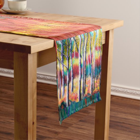 Aspen Abstracte Tablerunner Korte Tafelloper (Voorbeeld)