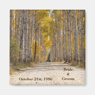 Aspen Alley in herfst Wedding Magnet