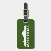 Aspen Alsjeblieft Bagagelabel (Voorkant verticaal)