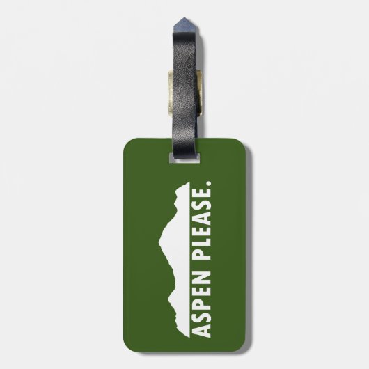 Aspen Alsjeblieft Bagagelabel (Achterkant verticaal)