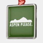 Aspen Alsjeblieft Metalen Ornament (Links)