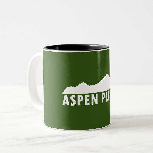 Aspen Alsjeblieft Tweekleurige Koffiemok (Voorkant links)