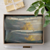 Aspen Autumn Trees Mountain Painting Tissuepapier (Geschenk)