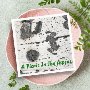 Aspen Bark dicht bij foto Servetten