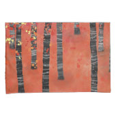 Aspen berkenboom boslandschap kussensloop (Voorkant-Rechts)