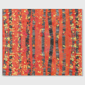 Aspen Birch Tree Pattern Cadeaupapier (Vlak)