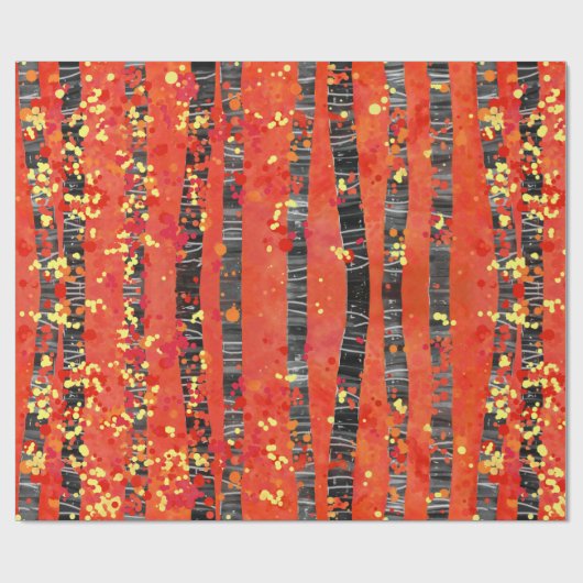 Aspen Birch Tree Pattern Cadeaupapier (Vlak)