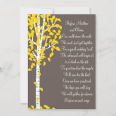 Aspen Birch Tree Rehearsal Dinner Invitations Kaart (Voorkant)
