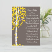 Aspen Birch Tree Rehearsal Dinner Invitations Kaart (Staand voorkant)