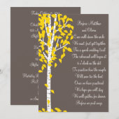 Aspen Birch Tree Rehearsal Dinner Invitations Kaart (Voorkant / Achterkant)