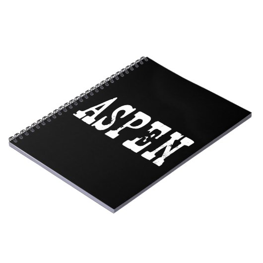 Aspen Black Notitieboek (Linkerzijde)