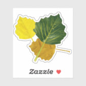 Aspen bladeren sticker (Vel)