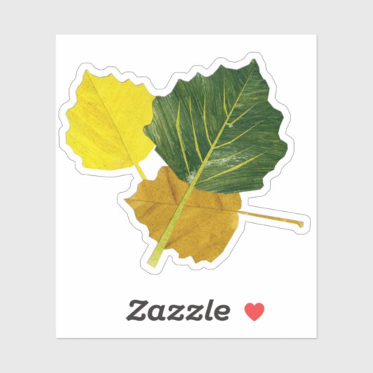 Aspen bladeren sticker (Vel)