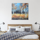 Aspen-bomen Canvas Afdruk (Insitu (Slaapkamer))