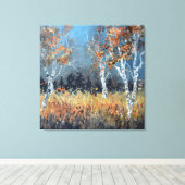 Aspen-bomen Canvas Afdruk (Insitu (Houten vloer))