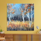 Aspen-bomen Canvas Afdruk (Insitu (Woonkamer))