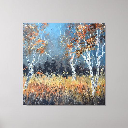 Aspen-bomen Canvas Afdruk (Voorkant)