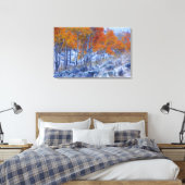 Aspen bomen in de valkleuren, Bighorn Mountains, Canvas Afdruk (Insitu (Slaapkamer))