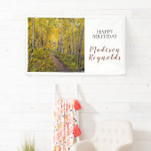 Aspen Bomen in het Bos Banner (Insitu)