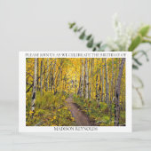 Aspen bomen in het bos Verjaardag (Staand voorkant)