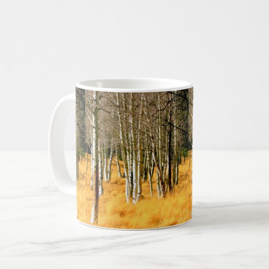 aspen bomen koffie mok (Voorkant links)
